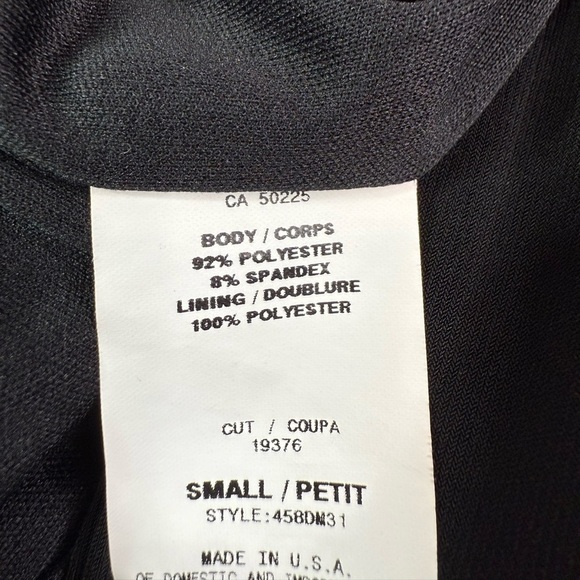 NWT A.B.S. By Allen Schwartz Bubble Hem Drape Back Cocktail Party Dress Size S - Picture 9 of 9